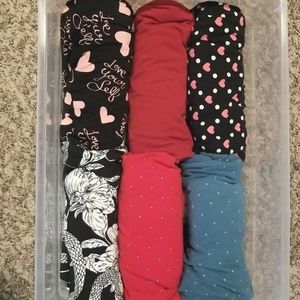 Lot of 6 Lularoe Leggings size T/C fits ladies 12-18